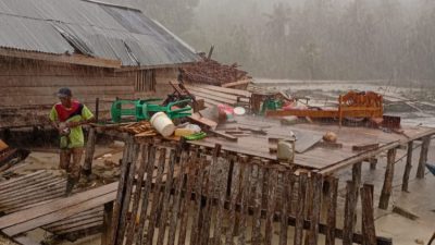Kerugian Rp 50 Juta, Polsek Pagimana Data Rumah Rusak Akibat Diterjang Puting Beliung
