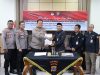 Penandatanganan Perjanjian Kerja Sama KPU Kabupaten Banggai dengan Polres Banggai Tentang Sinergitas Pelaksanaan Tugas Dan Fungsi Dalam Penyelenggaraan Pemilihan Umum Tahun 2024.