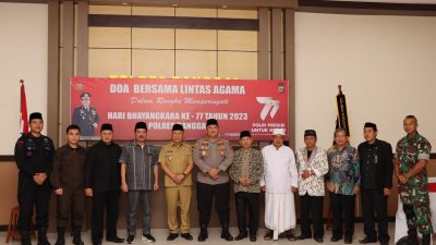 Sambut Hari Bhayangkara ke-77 Tahun 2023, Kapolres Banggai Pimpin Doa Bersama Lintas Agama Untuk Negeri