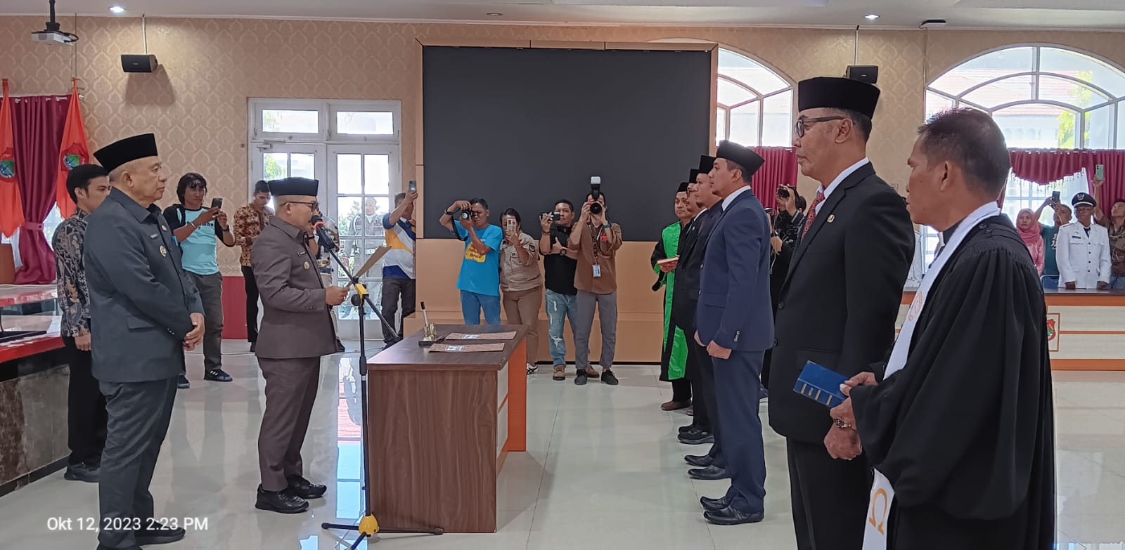 Dilantik Bupati Banggai, 4 Kepala OPD Tandatangani 8 Pakta Integritas