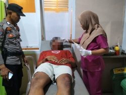 Polisi Amankan TKP Pemotor Tabrak Pejalan Kaki di Batui