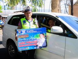 Hari Pertama Operasi Keselamatan Tinombala 2024, Polres Banggai Kampanyekan Tertib Berlalu Lintas