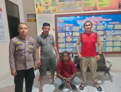 Polsek Lamala Amankan Pelaku Pengancaman Dengan Parang