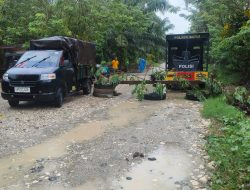 Polsek Batui Lakukan Penggalangan Terkait Pemblokiran Jalan PT. Sawindo
