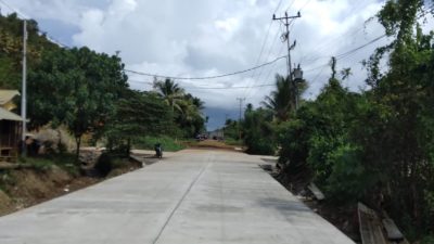 Tampilan Baru Ruas Jalan Nasional Lingkar Tambang, PT. KFM Tuntaskan Proyek Rigid Pavment