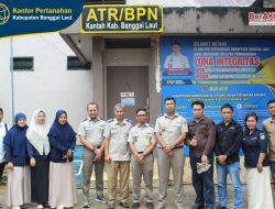 Kantor Pertanahan Banggai Laut Teerima Kunjungan Tim Kanwil BPN Provinsi Sulawesi Tengah