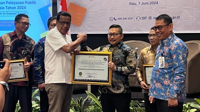 Pelayanan Publik Pemkab Banggai Masuk Zona Hijau Kualitas Tinggi