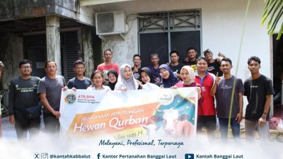 Merawat Solidaritas, Kantah Balut Sembelih Hewan Qurban di Hari Raya Idul Adha