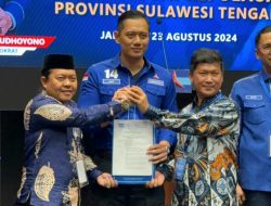 Didukung Demokrat-PDIP, Paslon Sugianto-Hery Terima B1KWK Dari AHY