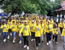 Ribuan Perangkat Desa se Sulawesi Tengah Ramaikan Jalan Sehat Bersama Kadis PMD