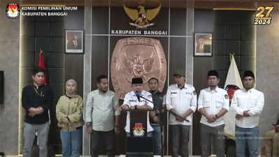 Hanya 3 Pendaftar, KPU Banggai Tutup Pendaftaran Pasangan Calon Bupati dan Wakil Bupati