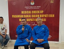 Jadwal Pemeriksaan Kesehatan Hari Minggu, Paslon ATFM Diterima Tim Dokter RSUD Luwuk