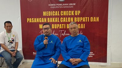 Jadwal Pemeriksaan Kesehatan Hari Minggu, Paslon ATFM Diterima Tim Dokter RSUD Luwuk