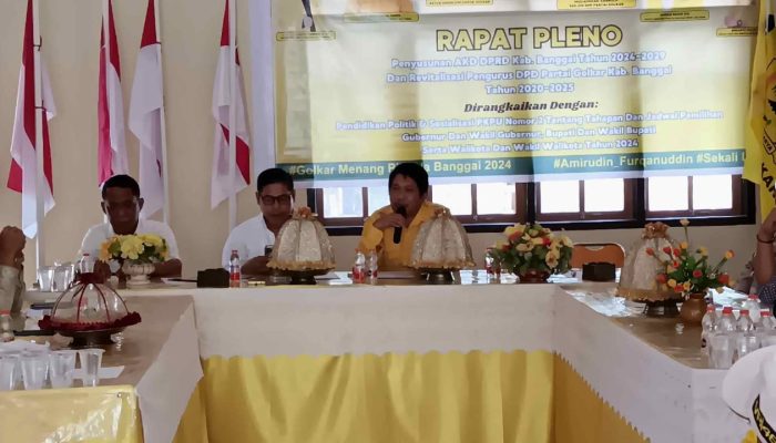 Pleno DPD 2 Golkar Banggai Sepakati 3 Nama Calon Ketua Definitif DPRD Banggai