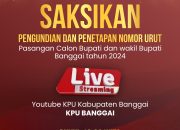 KPU Banggai Akan Laksanakan Pengundian Nomor Urut Peserta Pilkada 2024