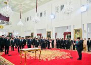 Presiden Prabowo Subianto Lantik Nusron Wahid sebagai Menteri ATR/Kepala BPN di Istana Negara