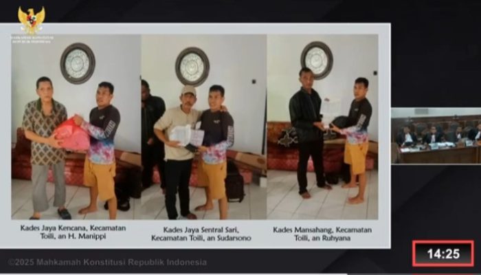 Bawaslu Banggai Ungkap Money Politik Paslon Anti Bali di Persidangan MK : 6 Orang Ditetapkan Tersangka