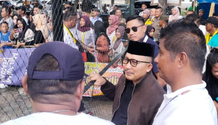 Didampingi Agus Damalante, Bupati Banggai Buka Pertandingan Perdana Cabor Bola Voli Porkab V 2025