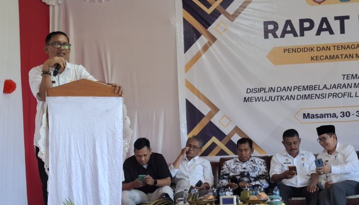 Raker Kepala Sekolah di Masama, Kabid SD Sampaikan Amanat Kadisdikbud Banggai Terkait Pembinaan ASN