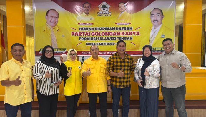 Persiapan Musda XI, DPD II Golkar Banggai Kunjungi DPD I Golkar Sulteng