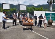 Tegakkan Putusan Pengadilan, Kejari Banggai Musnahkan Ratusan Gram Sabu dan Ribuan Obat Terlarang