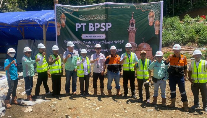 Simbol Keharmonisan Industri Tambang dan Religi, PT. BPSP Bersama Kemenag Banggai Awali Pembangunan Masjid Al Fitrani