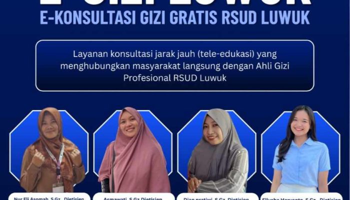 RSUD Luwuk Luncurkan Pelayanan Gratis Konsultasi Gizi Berbasis Aplikasi