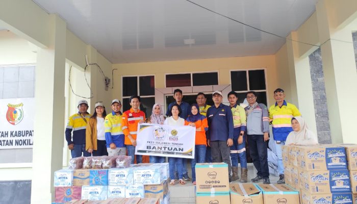 Inspektur Tambang Pimpin Penyerahan Bantuan Kemanusiaan FKTT Sulteng, Ini Harapan Warga Tongoa