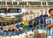 44 Tahun Inter Milan Jaga Tradisi Kirim Pemain ke Final Piala Dunia