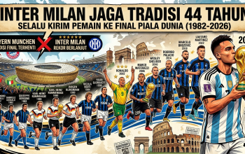 44 Tahun Inter Milan Jaga Tradisi Kirim Pemain ke Final Piala Dunia