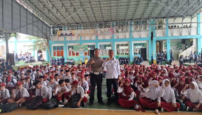 Masa Ta’aruf MTsN 1 Banggai Diwarnai Edukasi Keselamatan Jalan Raya dari Polantas