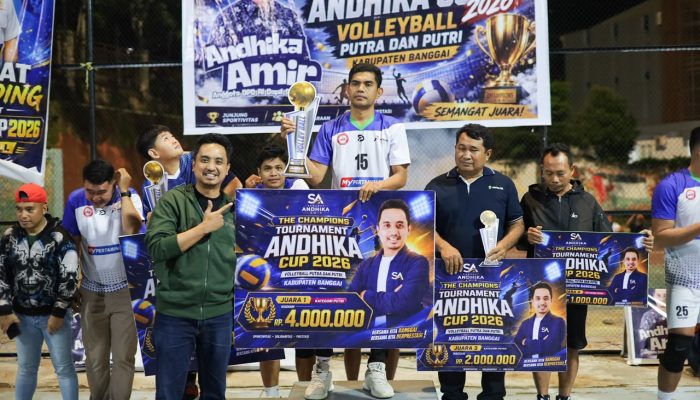 Turnamen Voli Andhika Cup Berakhir Sukses, Warga Banggai Antusias Sambut Rangkaian Acara hingga Pembagian Doorprize