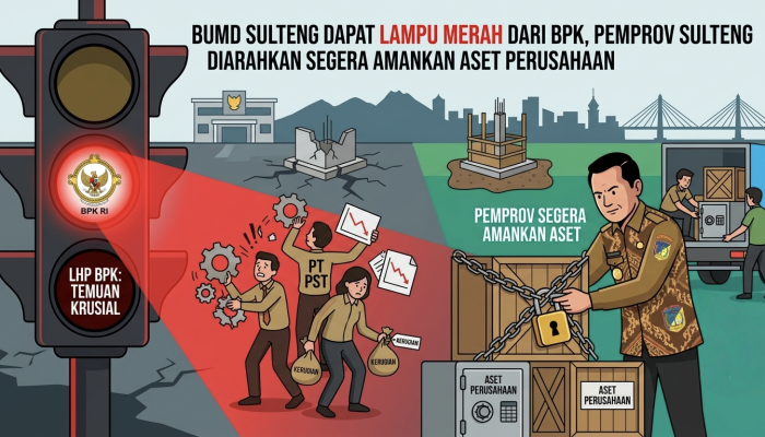 BUMD Sulteng Dapat Lampu Merah Dari BPK, Pemprov Diingatkan Segera Amankan Aset Perusahaan