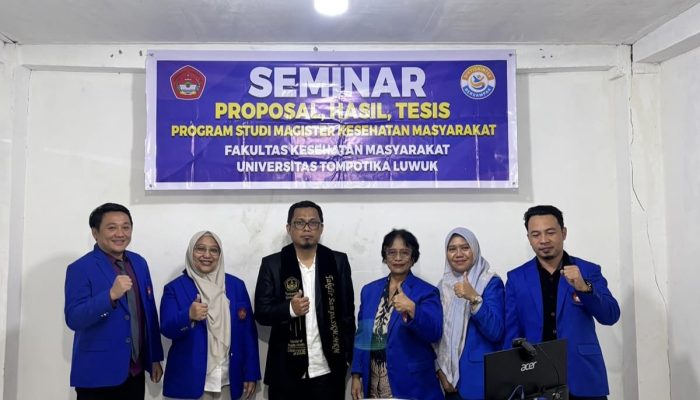 Prodi S2 Kesmas Untika Luwuk Sukses Gelar Sidang Tesis Angkatan Pertama, Takdir Sampo Jadi Lulusan Pertama