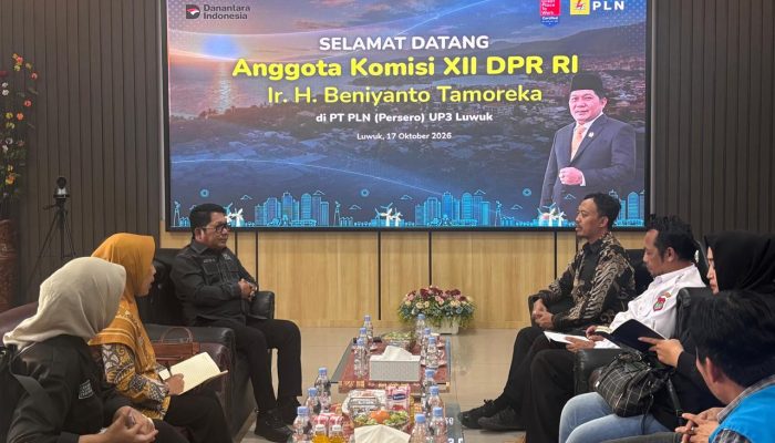 ​Didatangi Beniyanto, PLN UP3 Luwuk Targetkan Dua Hari Pemulihan Listrik di Bunta, Nuhon, dan Simpang Raya