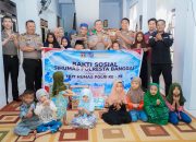 Sapa Anak Panti, Kapolresta Banggai Bagikan Paket Sembako di HUT Humas Polri