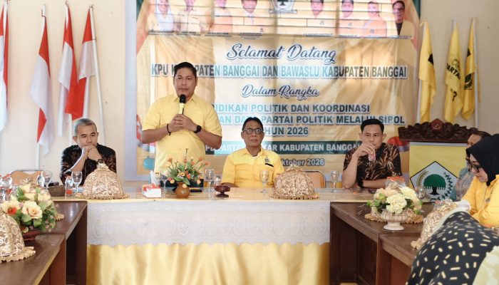 Songsong Pemilu 2029, DPD II Golkar Banggai Matangkan Pemutakhiran Sipol Bersama Penyelenggara Pemilu